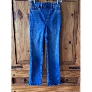 Good American Power Stretch Pull-On Straight Jeans Indigo Blue - Size 2